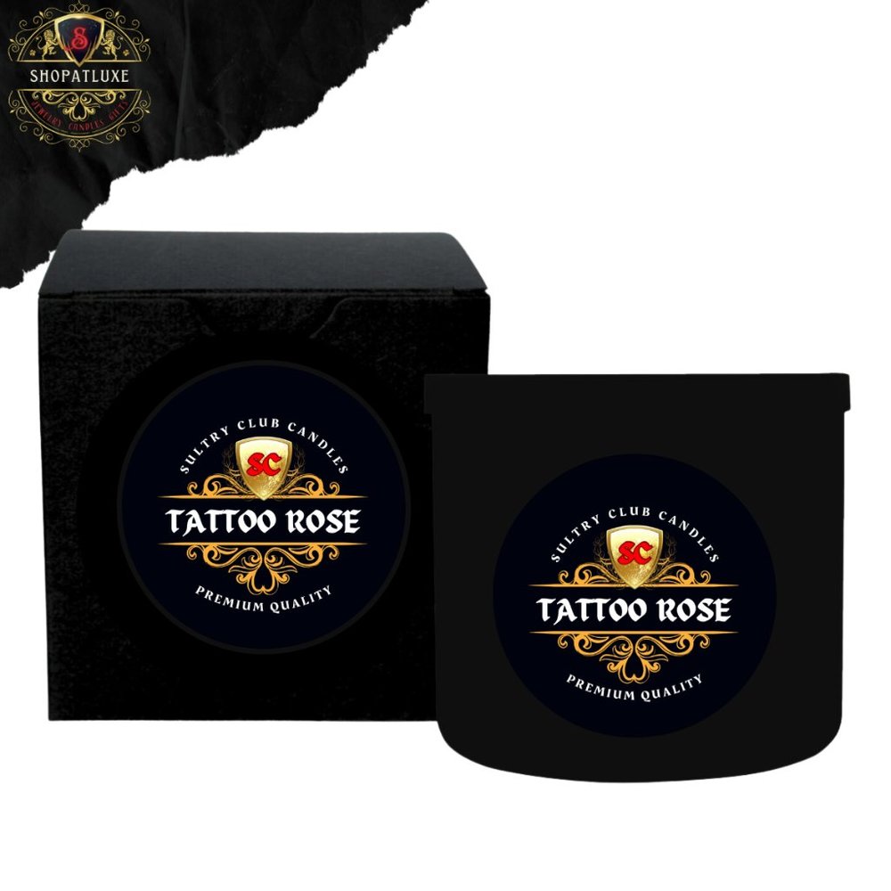 TATTOO ROSE 3 WICK CANDLE